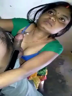 Sexy Village Bhabhi In Home With Husband Doing Blowjob and Hand job