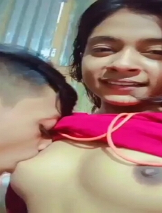 Bangladeshi Beautiful Cute Horny Village Girl Boob Sucking By Boyfriend